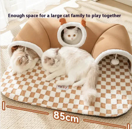 Fun and Cozy Pet Tunnel Bed