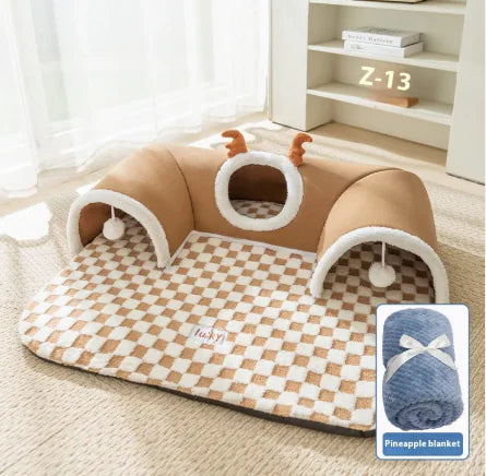 Fun and Cozy Pet Tunnel Bed